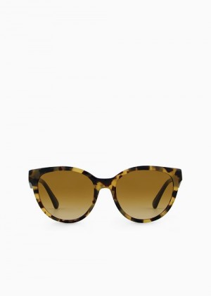 Yellow Emporio Armani Women’s Cat-eye Sunglasses | EA-SN57717