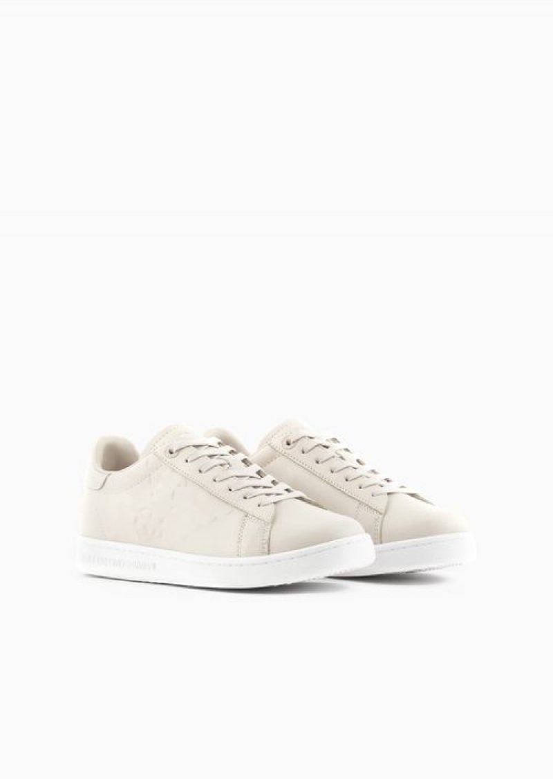 Beige Emporio Armani Ea7 Classic Cc Sneakers | EA7-SN59771