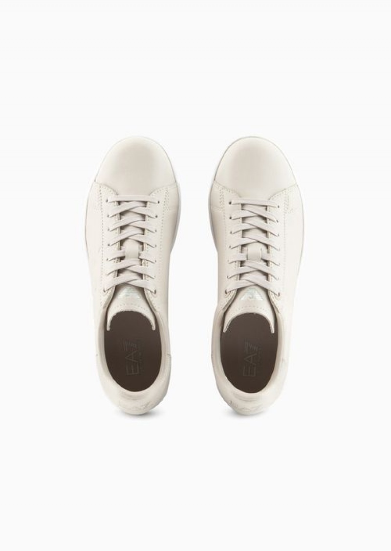 Beige Emporio Armani Ea7 Classic Cc Sneakers | EA7-SN59771