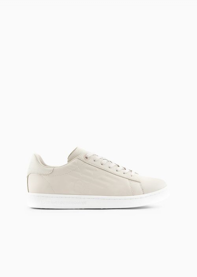 Beige Emporio Armani Ea7 Classic Cc Sneakers | EA7-SN59771