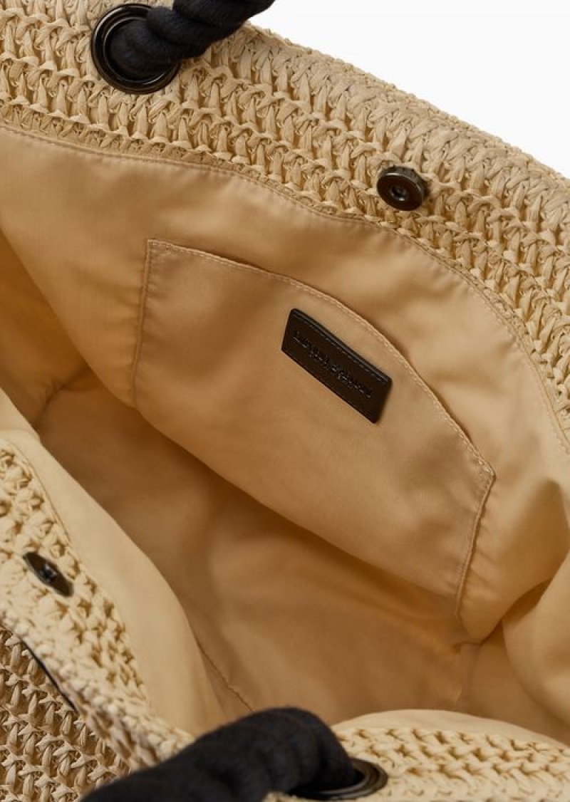 Beige Emporio Armani Shoppers | EA-SN57430