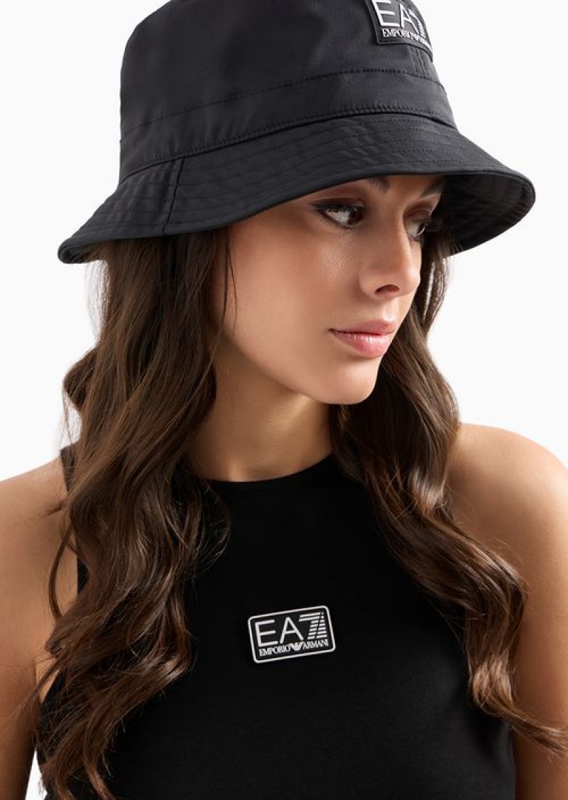 Bianco E Nero Emporio Armani Bucket Hats | EA7-SN59732