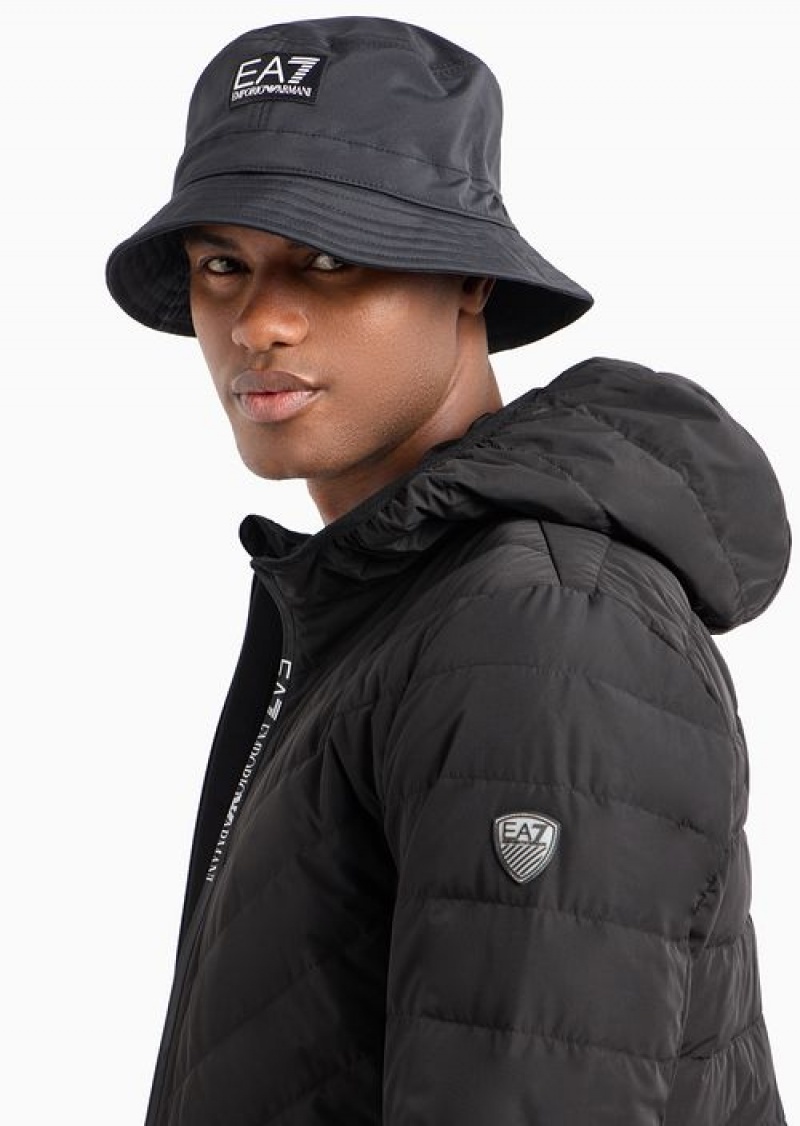 Bianco E Nero Emporio Armani Bucket Hats | EA7-SN59732