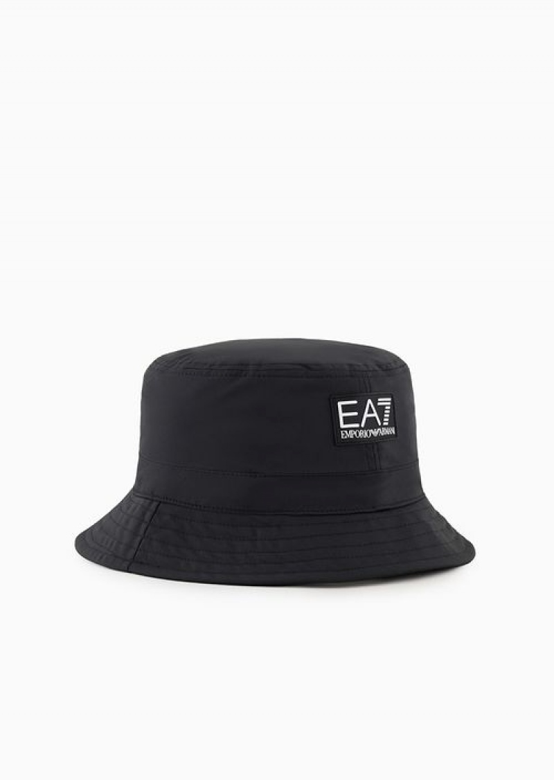 Bianco E Nero Emporio Armani Bucket Hats | EA7-SN59732