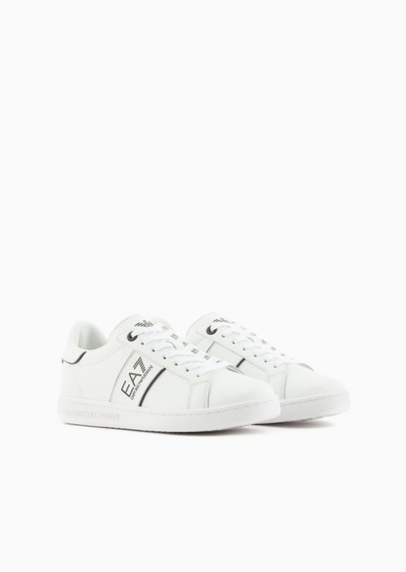 Bianco E Nero Emporio Armani Ea7 Classic Sneakers | EA7-SN59764