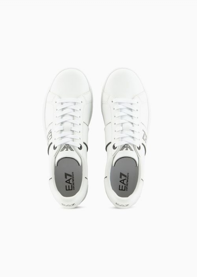 Bianco E Nero Emporio Armani Ea7 Classic Sneakers | EA7-SN59764