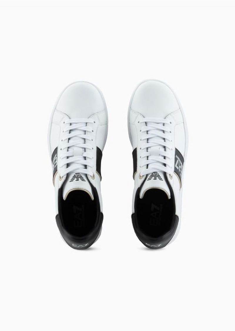 Bianco E Nero Emporio Armani Ea7 Classic Sneakers | EA7-SN60104