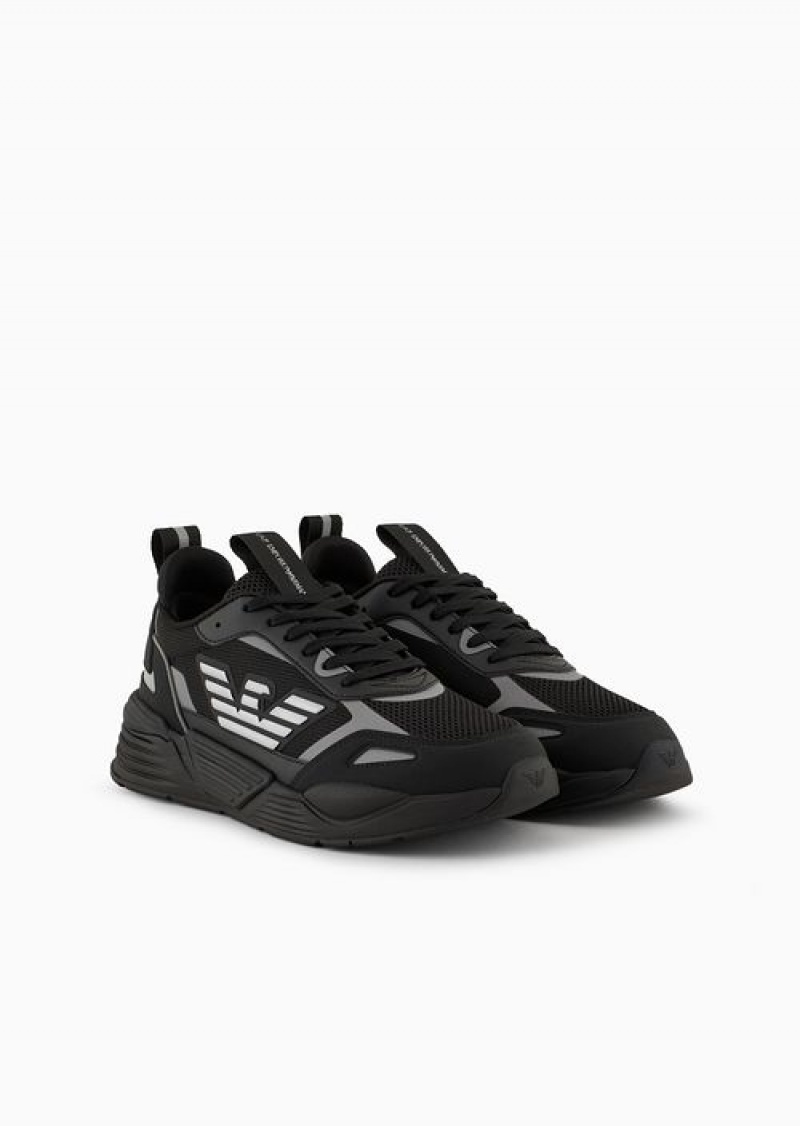 Black 1 Emporio Armani Ace Runner Sneakers | EA7-SN59747