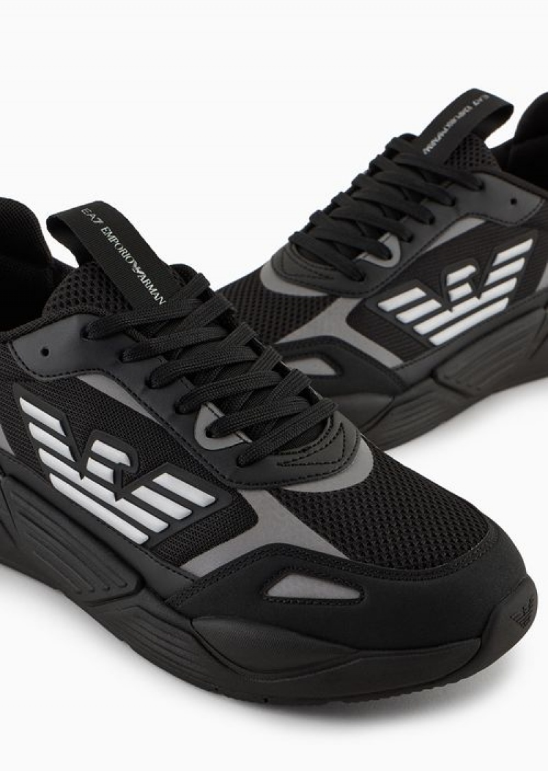 Black 1 Emporio Armani Ace Runner Sneakers | EA7-SN59747