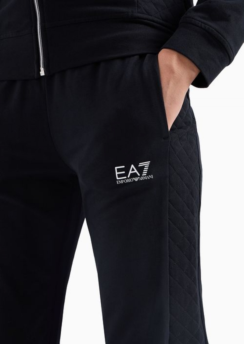 Black 1 Emporio Armani Stretch-cotton Tracksuit | EA7-SN59614