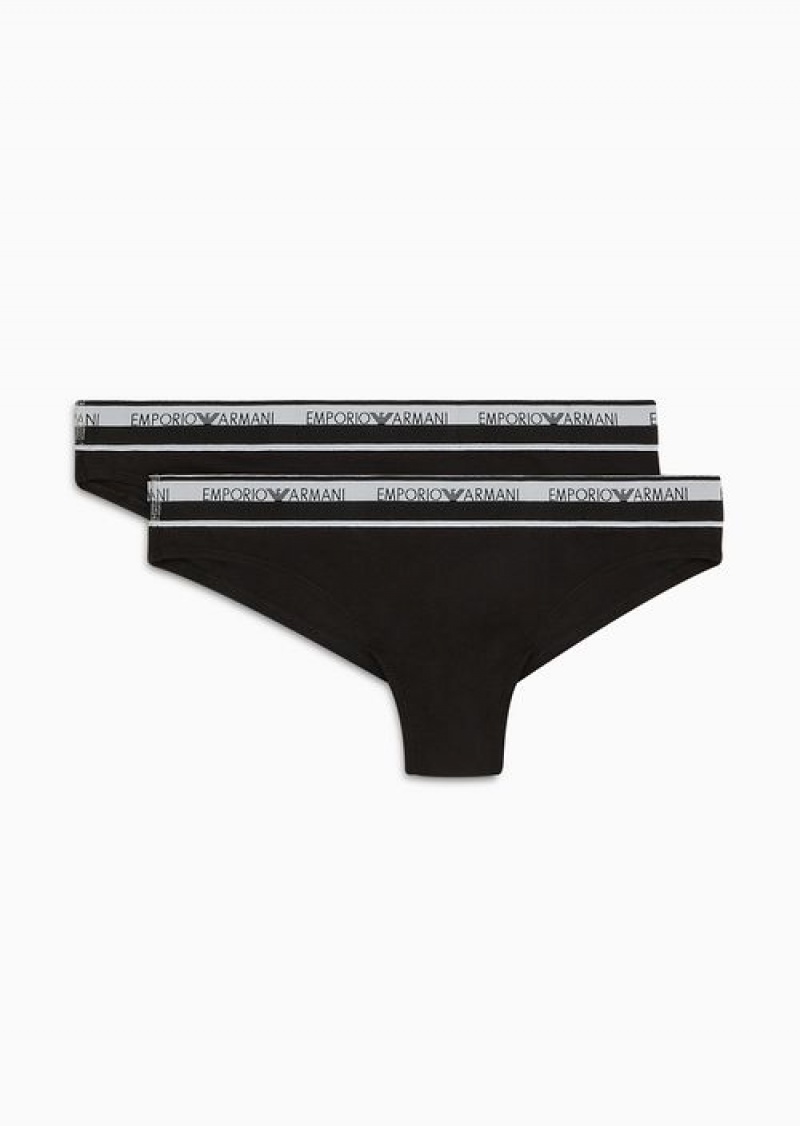 Black Emporio Armani Brazilian Briefs | EA-SN56633