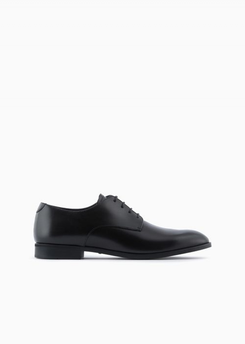 Black Emporio Armani Calfskin Oxfords | EA-SN58858