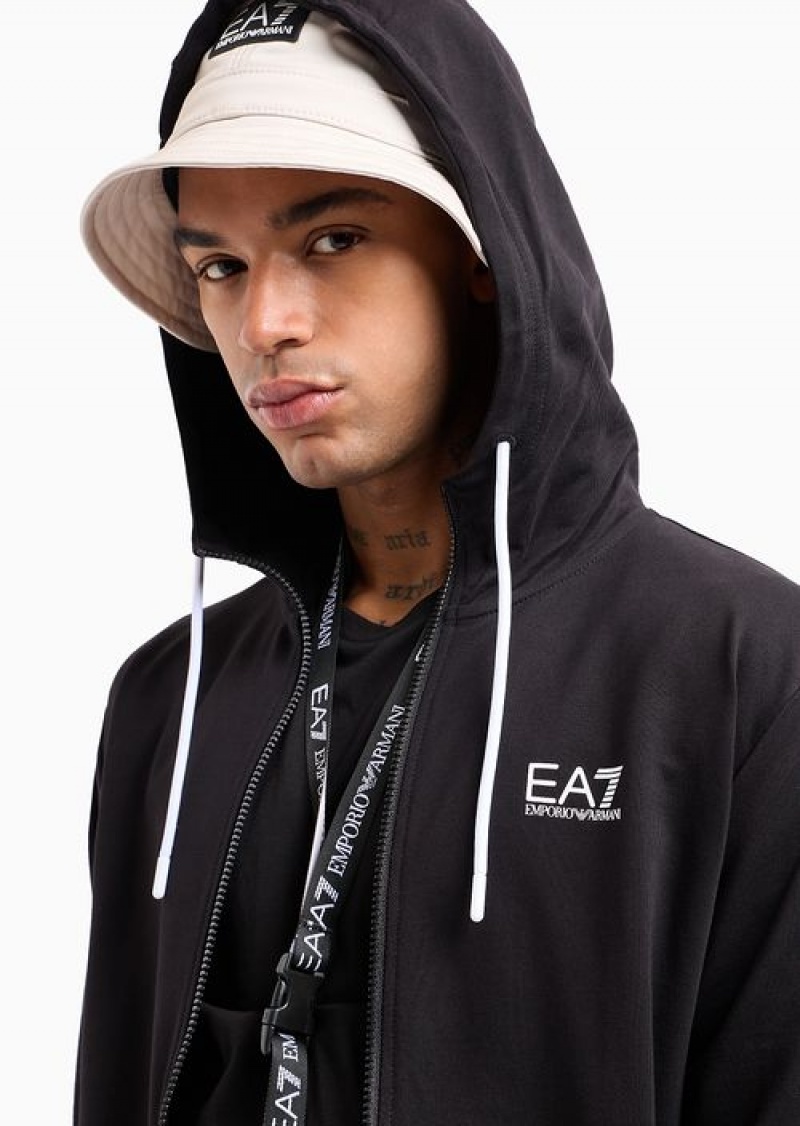 Black Emporio Armani Cotton Visibility Tracksuit | EA7-SN59911