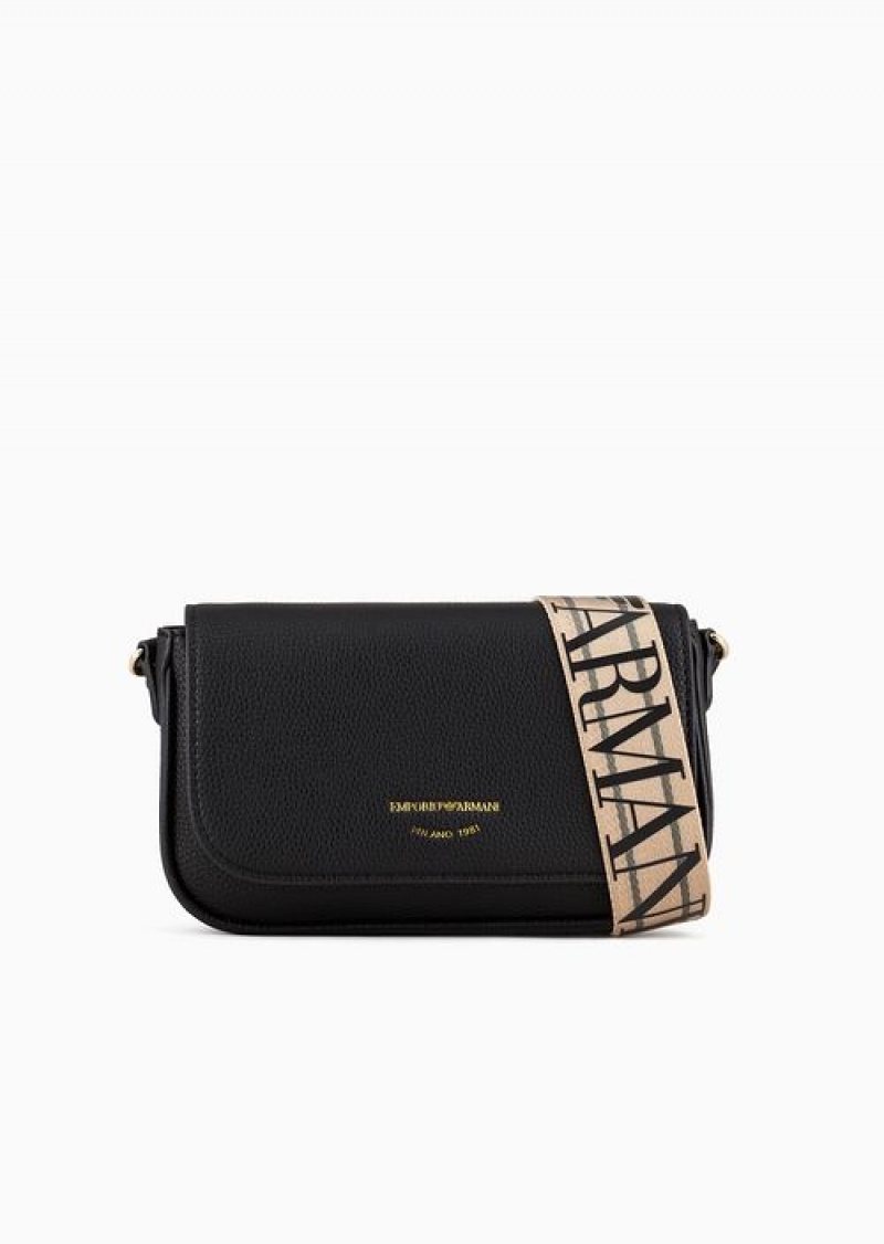 Black Emporio Armani Deer-print Mini Bag | EA-SN57295