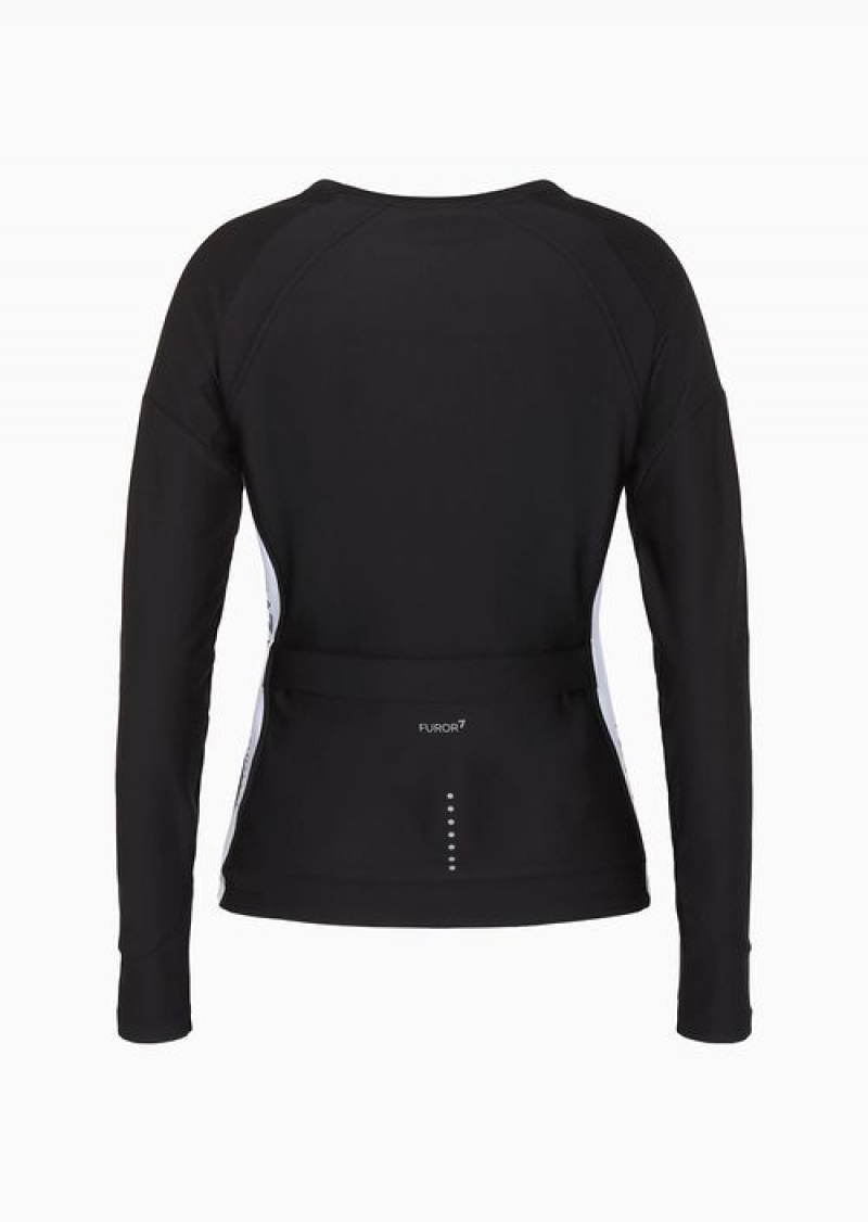 Black Emporio Armani Dynamic Athlete Jumper In Furor7 Technical Fabric | EA7-SN59646