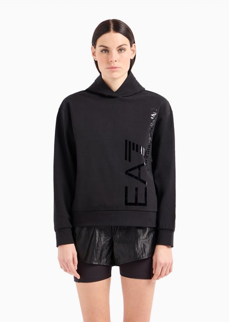 Black Emporio Armani Hoodies | EA7-SN59590