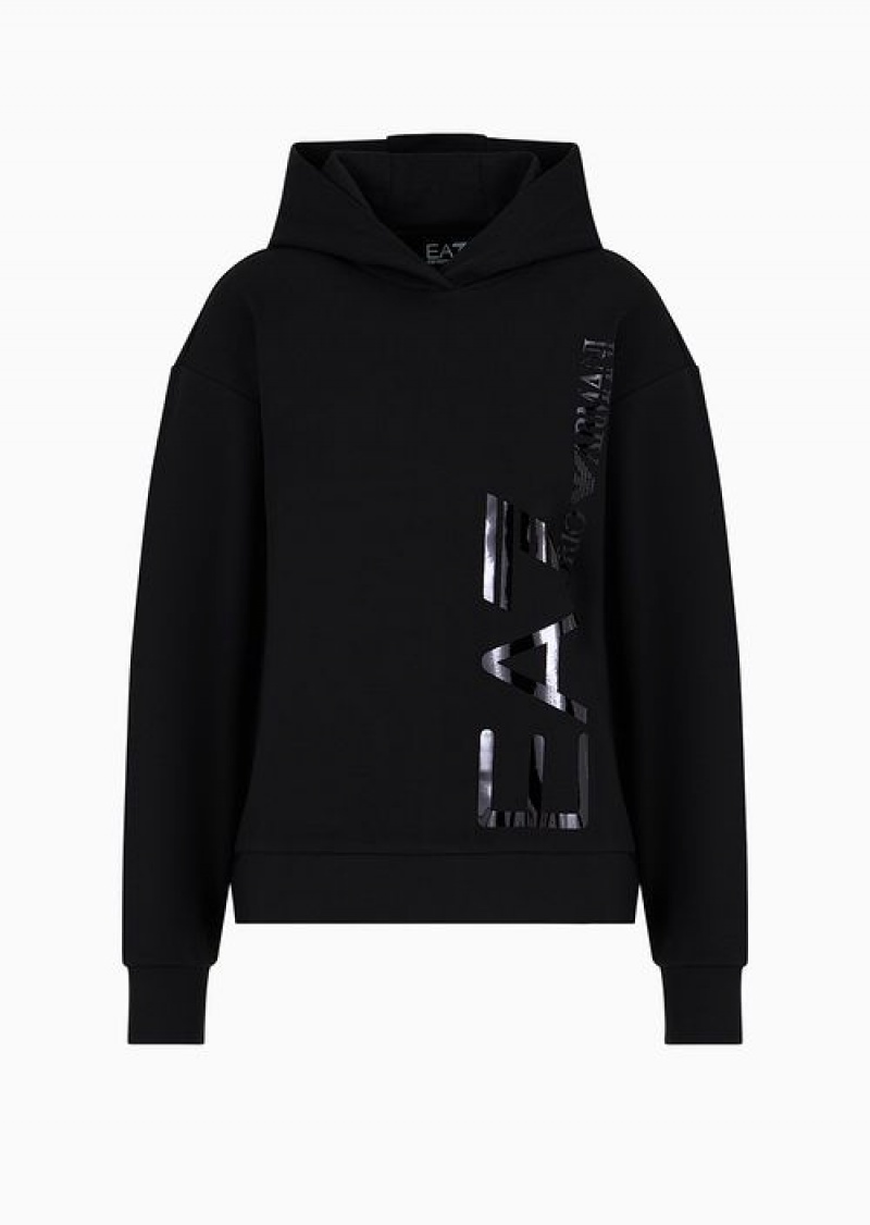 Black Emporio Armani Hoodies | EA7-SN59590