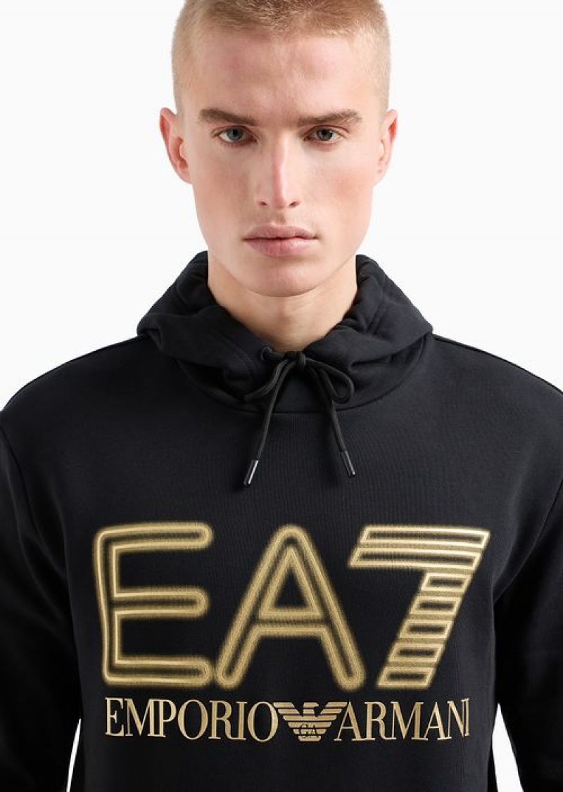 Black Emporio Armani Hoodies | EA7-SN59982