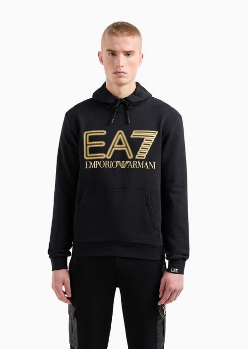 Black Emporio Armani Hoodies | EA7-SN59982