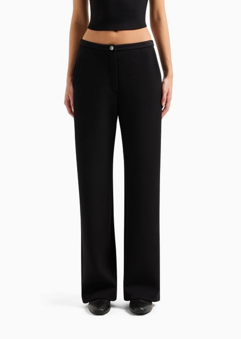 Black Emporio Armani Jersey And Scuba Trousers With Jelly Eagle Patch | EA-SN56890