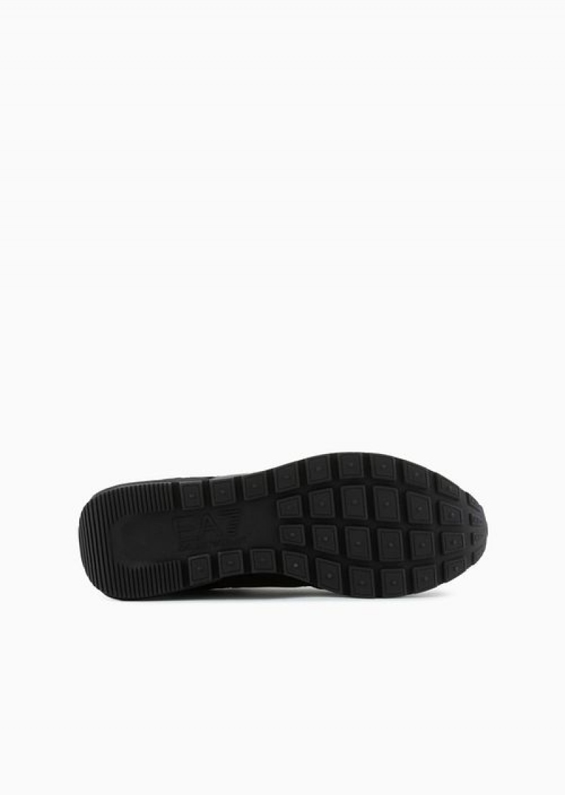 Black Emporio Armani Sneakers Black & White Legacy | EA7-SN59753