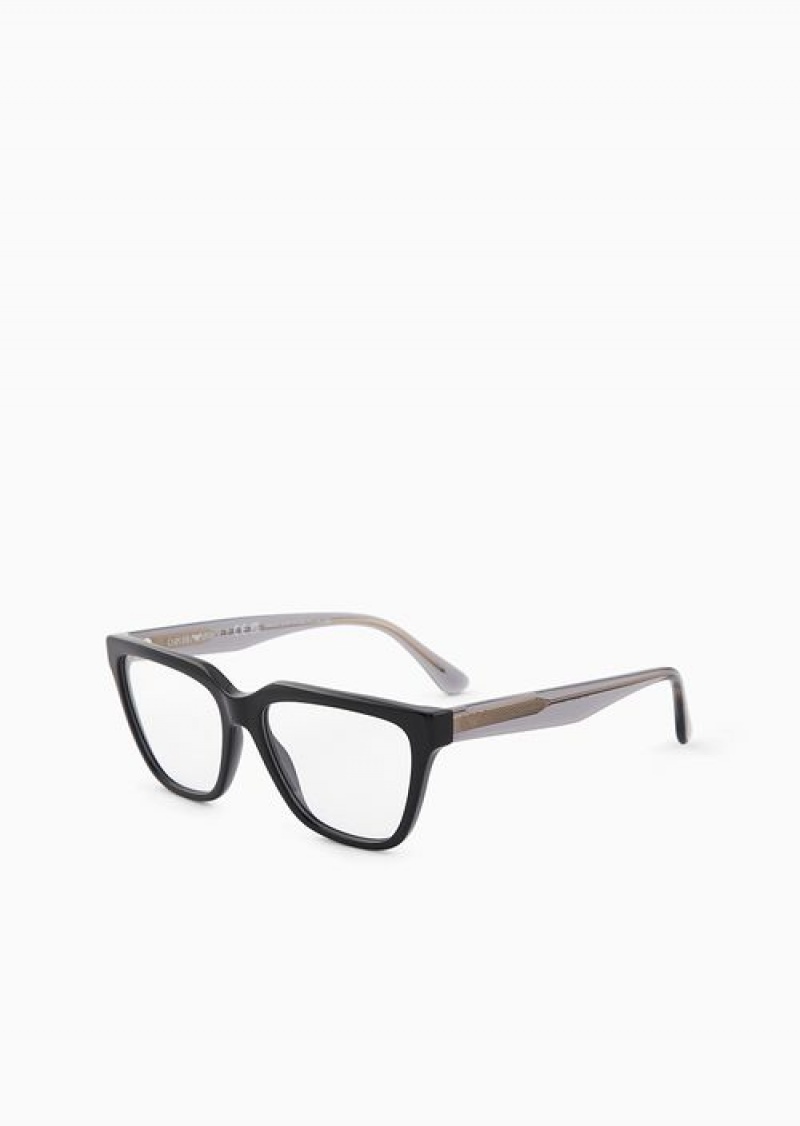 Black Emporio Armani Women’s Cat-eye Glasses | EA-SN57713