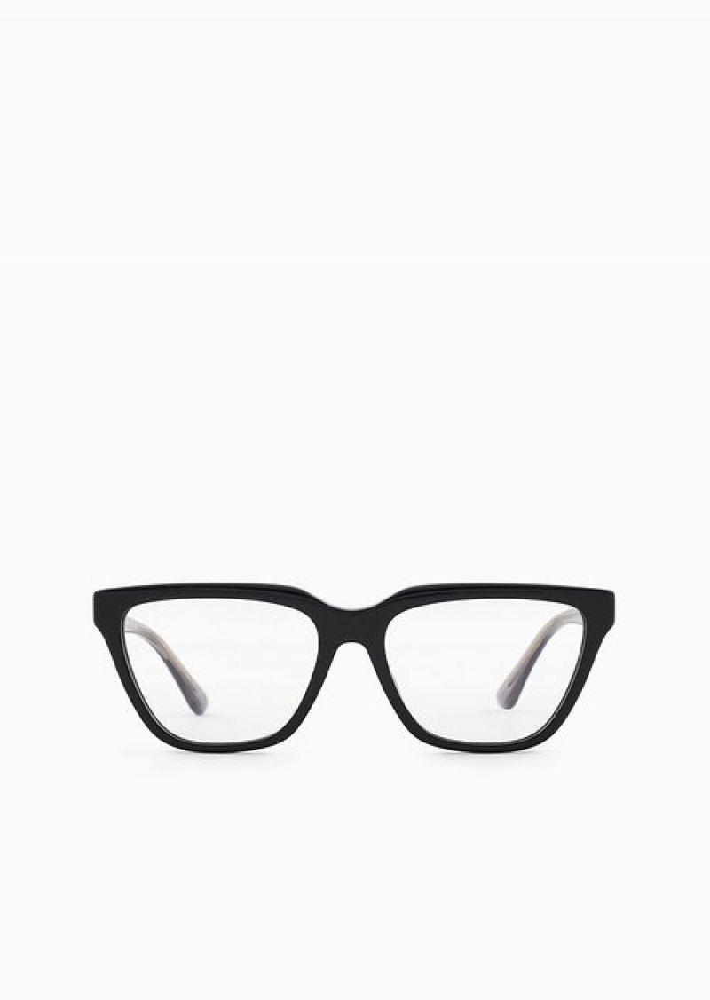 Black Emporio Armani Women’s Cat-eye Glasses | EA-SN57713