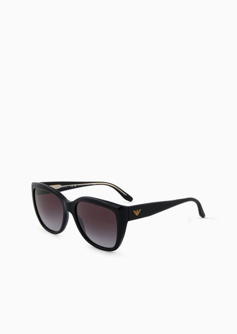 Black Emporio Armani Women’s Cat-eye Sunglasses | EA-SN57761