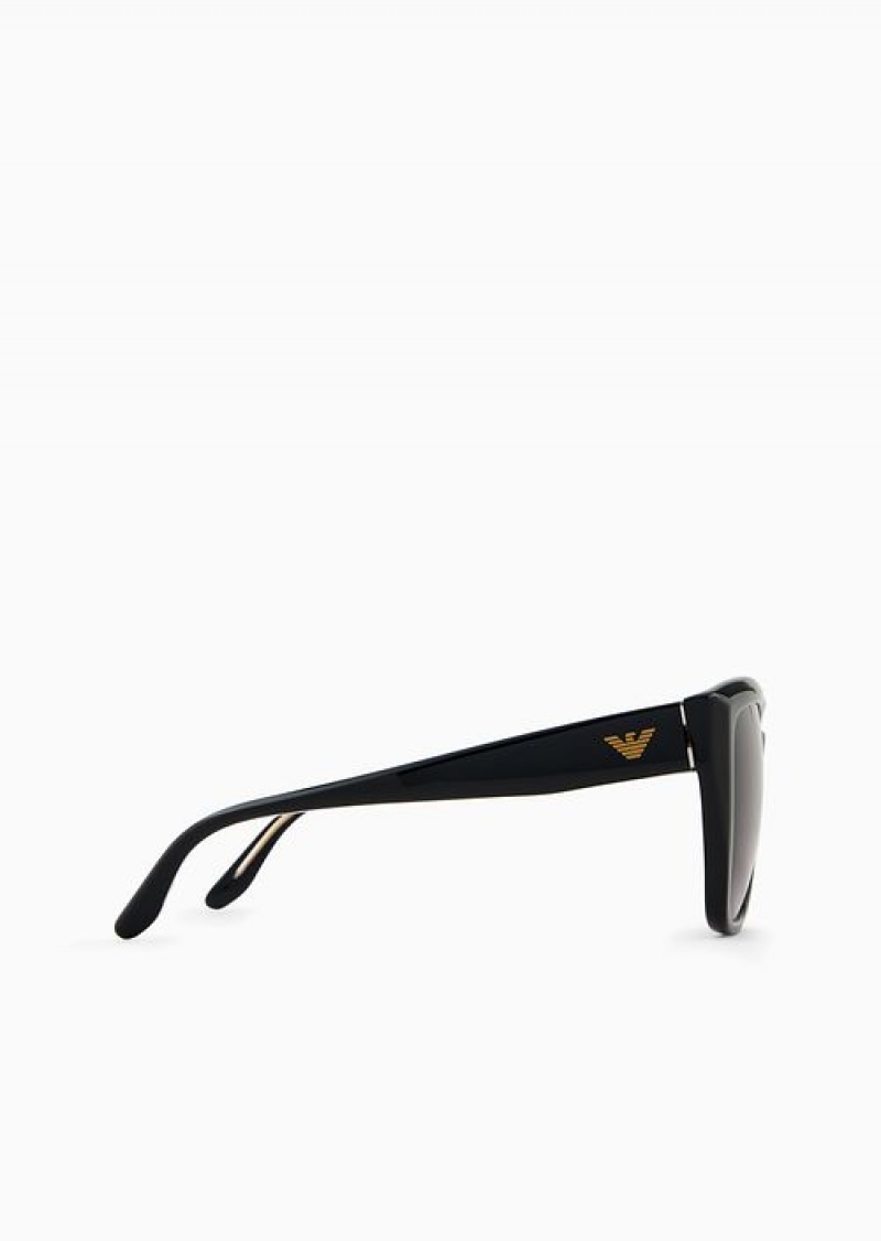 Black Emporio Armani Women’s Cat-eye Sunglasses | EA-SN57761