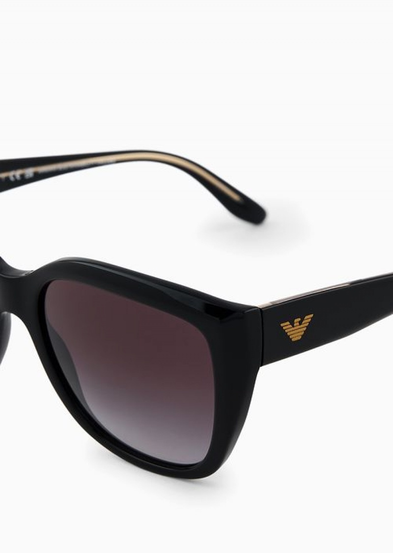 Black Emporio Armani Women’s Cat-eye Sunglasses | EA-SN57761