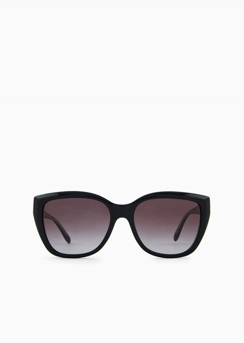 Black Emporio Armani Women’s Cat-eye Sunglasses | EA-SN57761