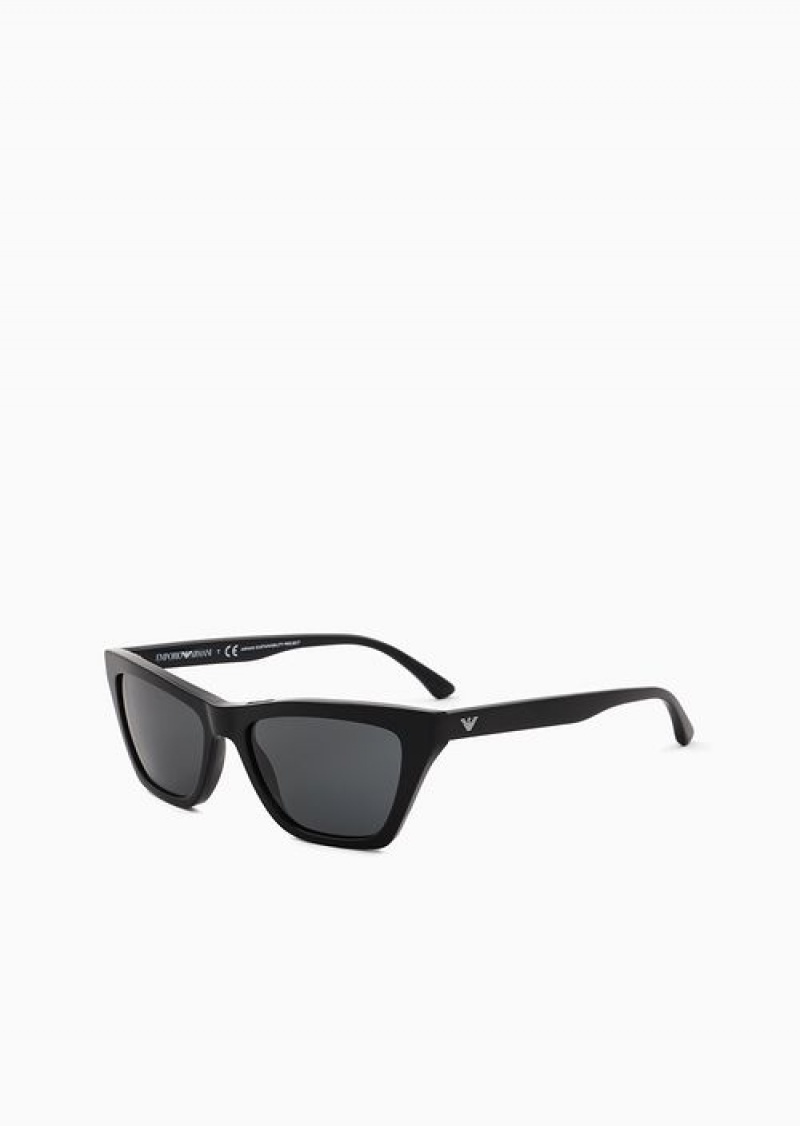 Black Emporio Armani Women’s Cat-eye Sunglasses | EA-SN57767