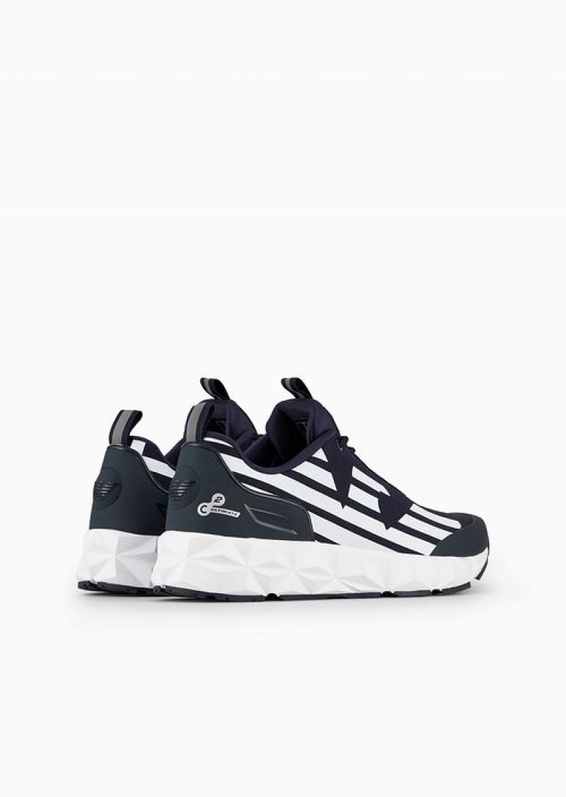 Black Logo Emporio Armani Ultimate C2 Kombat Sneakers | EA7-SN59759