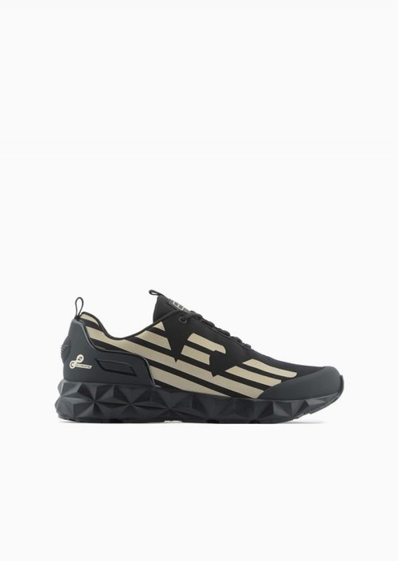 Black Logo Emporio Armani Ultimate C2 Kombat Sneakers | EA7-SN59759