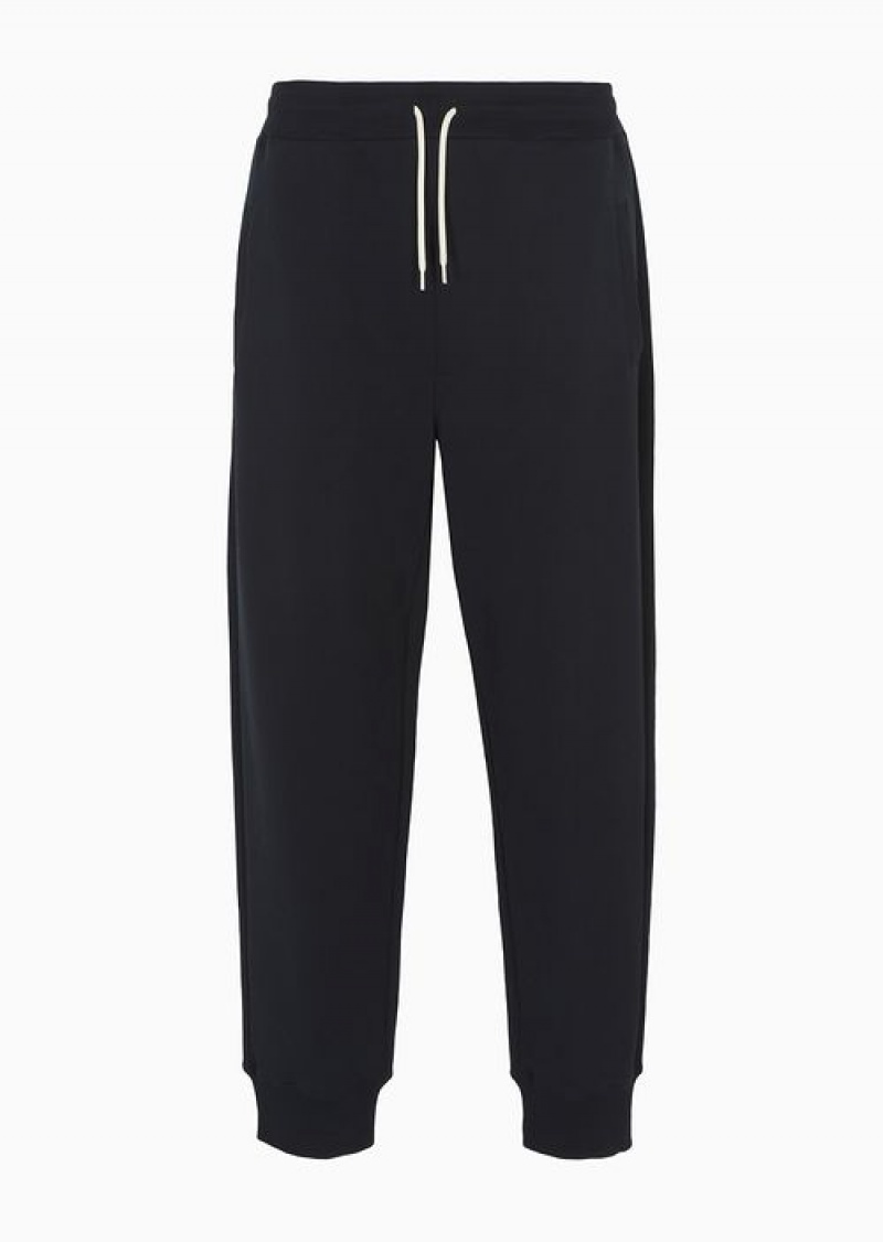 Blue Emporio Armani Asv Capsule Drawstring Joggers | EA-SN58351