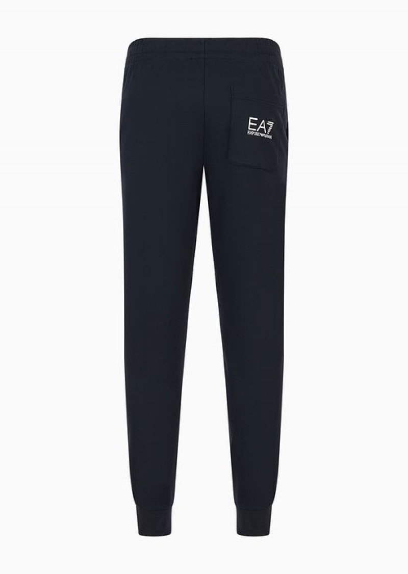 Blue Emporio Armani Logo Series Cotton Joggers | EA7-SN59838