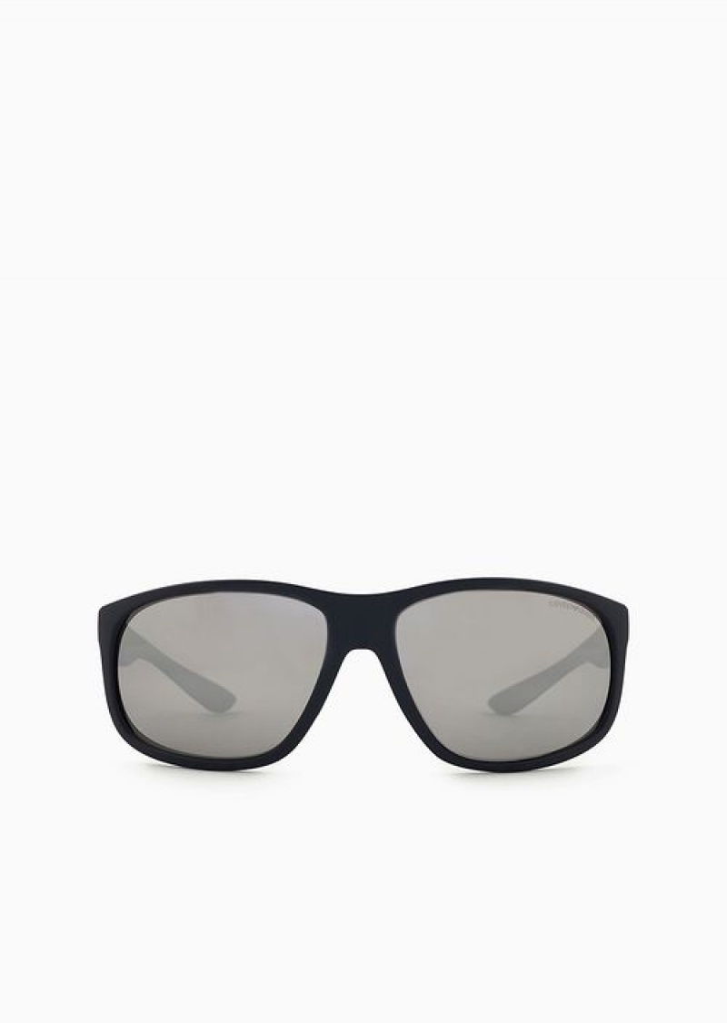 Blue Emporio Armani Men’s Pillow Sunglasses | EA-SN59458