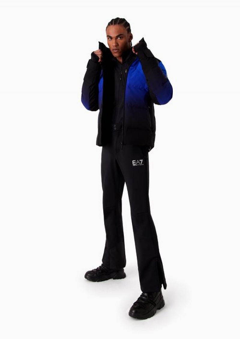 Blue Emporio Armani Technical-fabric Ski Jacket In Protectum7 Technical Fabric | EA7-SN59799