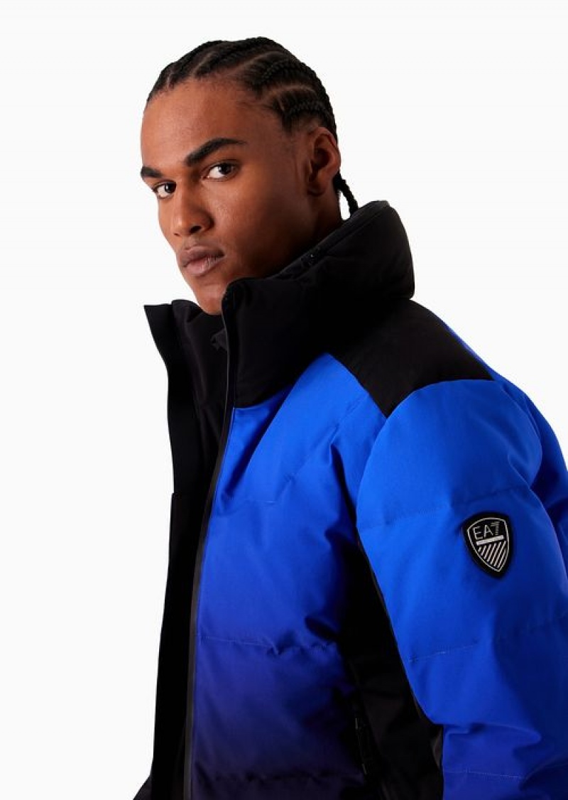 Blue Emporio Armani Technical-fabric Ski Jacket In Protectum7 Technical Fabric | EA7-SN59799