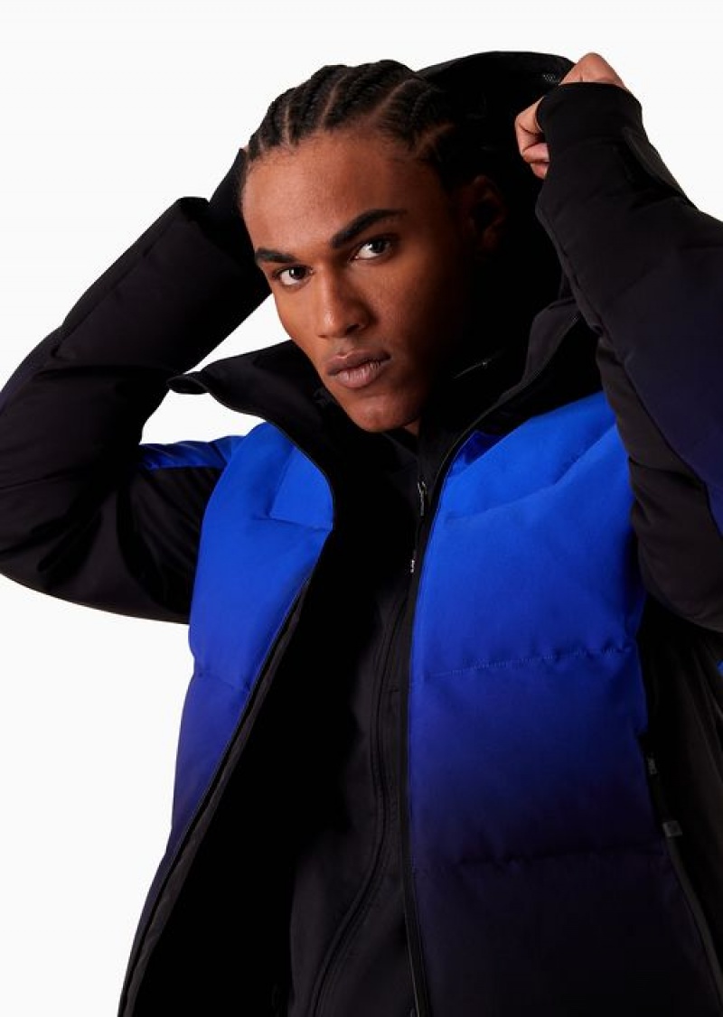 Blue Emporio Armani Technical-fabric Ski Jacket In Protectum7 Technical Fabric | EA7-SN59799