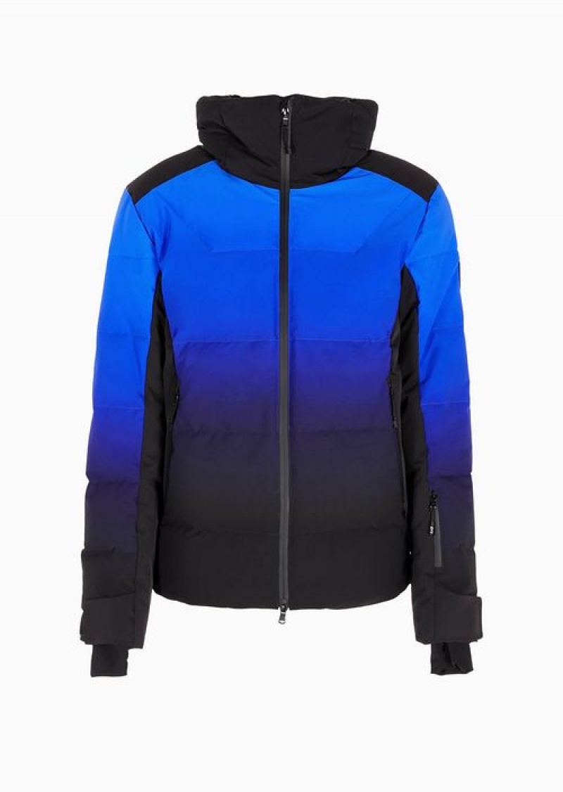 Blue Emporio Armani Technical-fabric Ski Jacket In Protectum7 Technical Fabric | EA7-SN59799