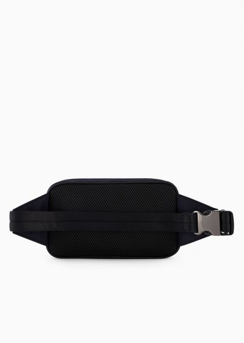 Blue Emporio Armani Travel Essentials Nylon Belt Bag | EA-SN59041