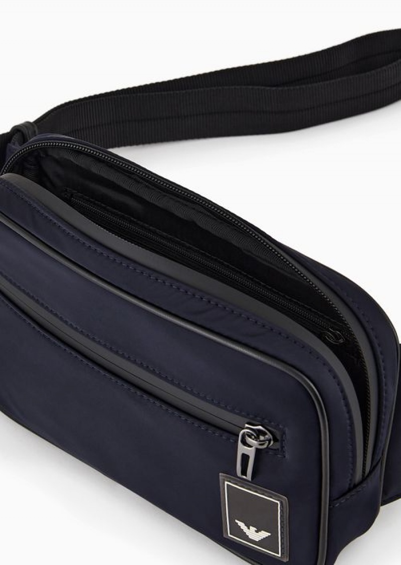 Blue Emporio Armani Travel Essentials Nylon Belt Bag | EA-SN59041