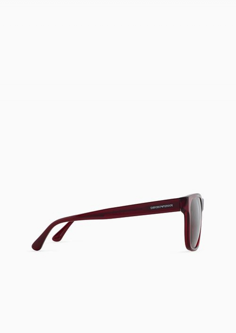 Bordeaux Emporio Armani Men’s Pillow Sunglasses | EA-SN59463