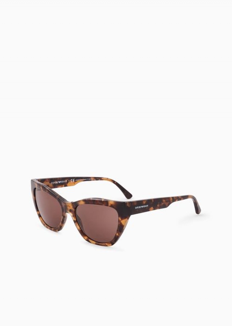 Brown Emporio Armani Women’s Cat-eye Sunglasses | EA-SN57715