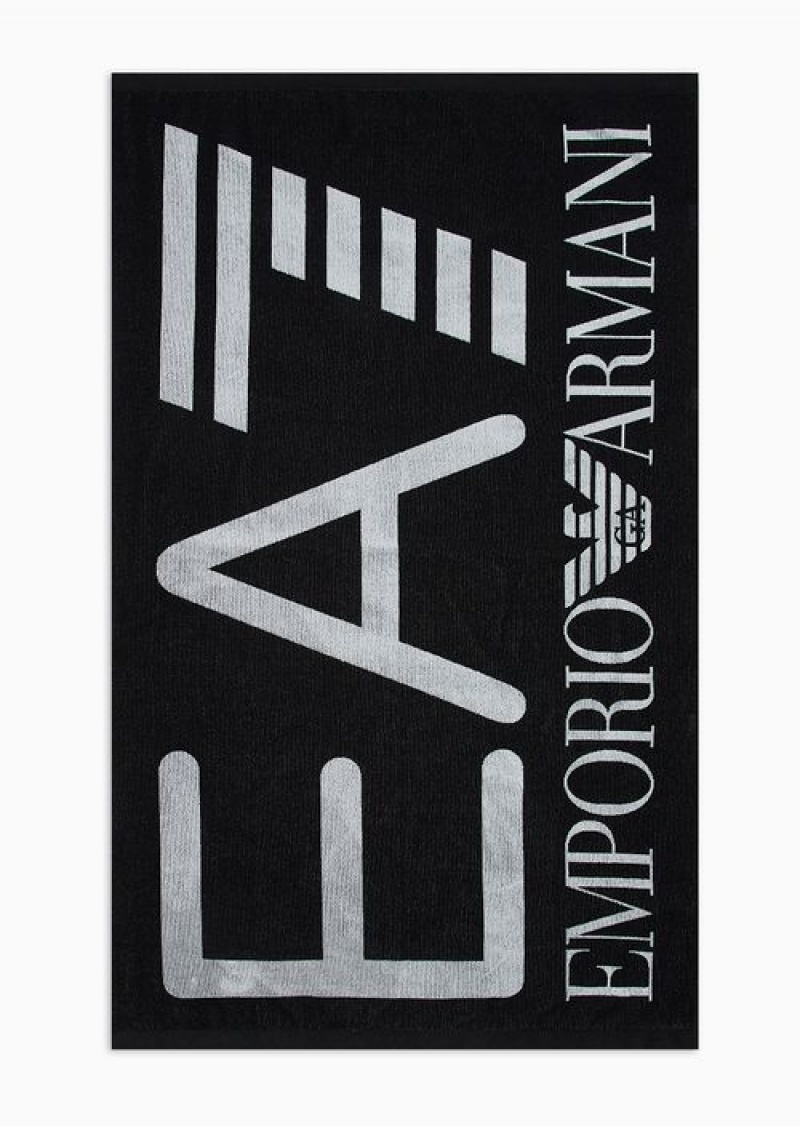 Deep Black Emporio Armani Beachwear Accessories | EA7-SN59872