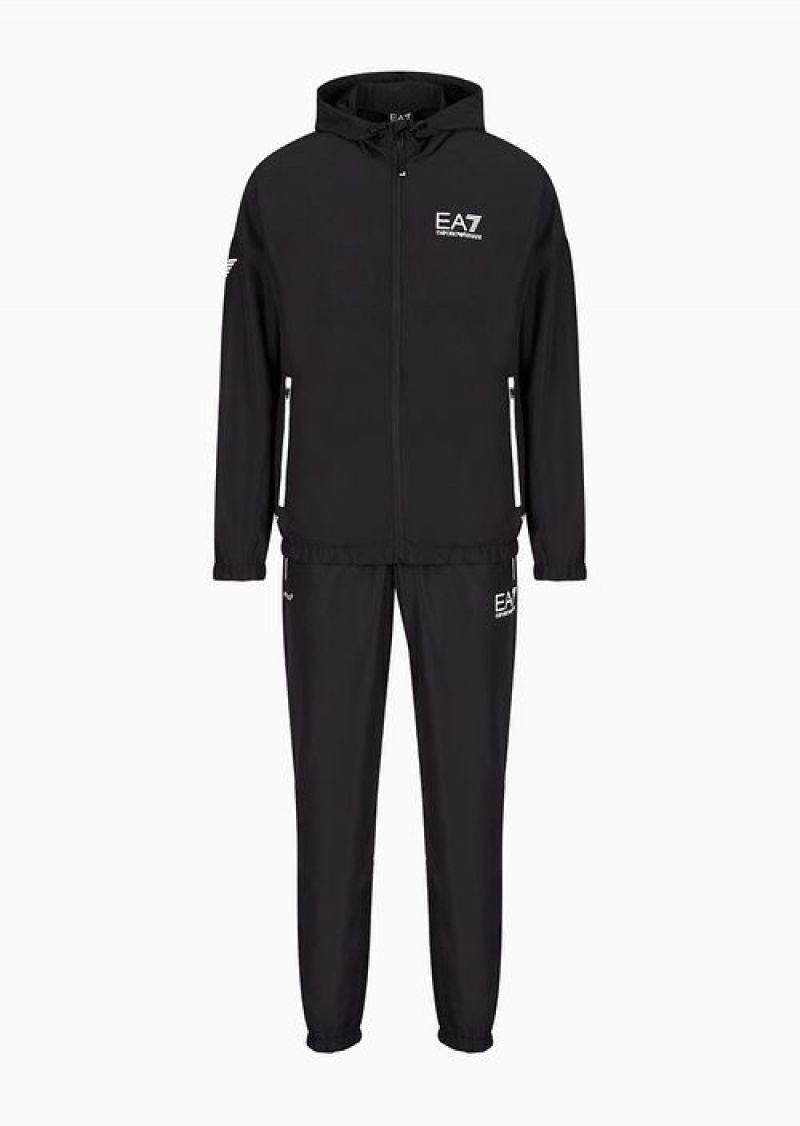 Deep Black Emporio Armani Tennis Pro Tracksuit In Ventus7 Technical Fabric | EA7-SN59901