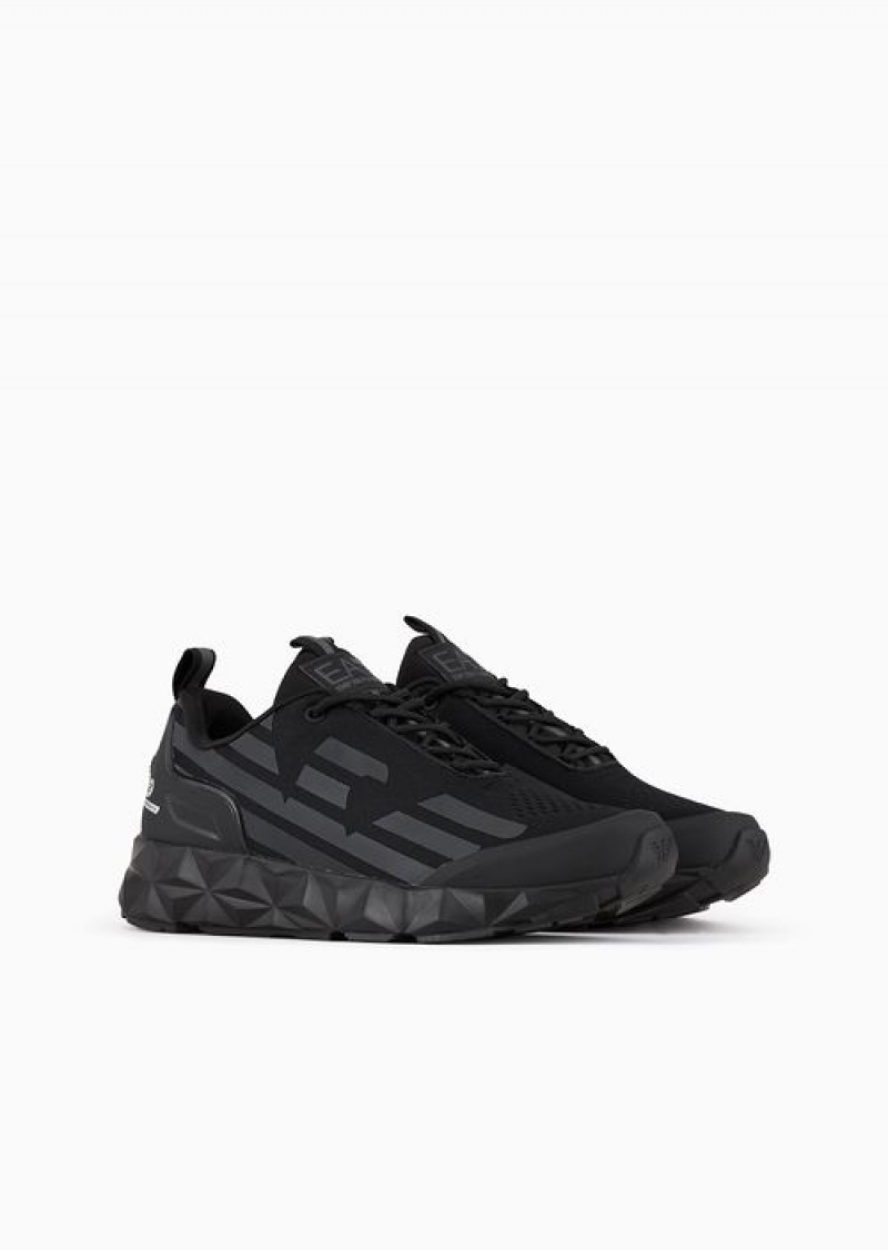 Deep Black Emporio Armani Ultimate C2 Kombat Sneakers | EA7-SN59760