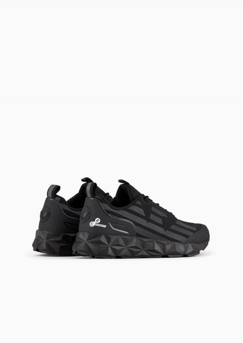 Deep Black Emporio Armani Ultimate C2 Kombat Sneakers | EA7-SN59760