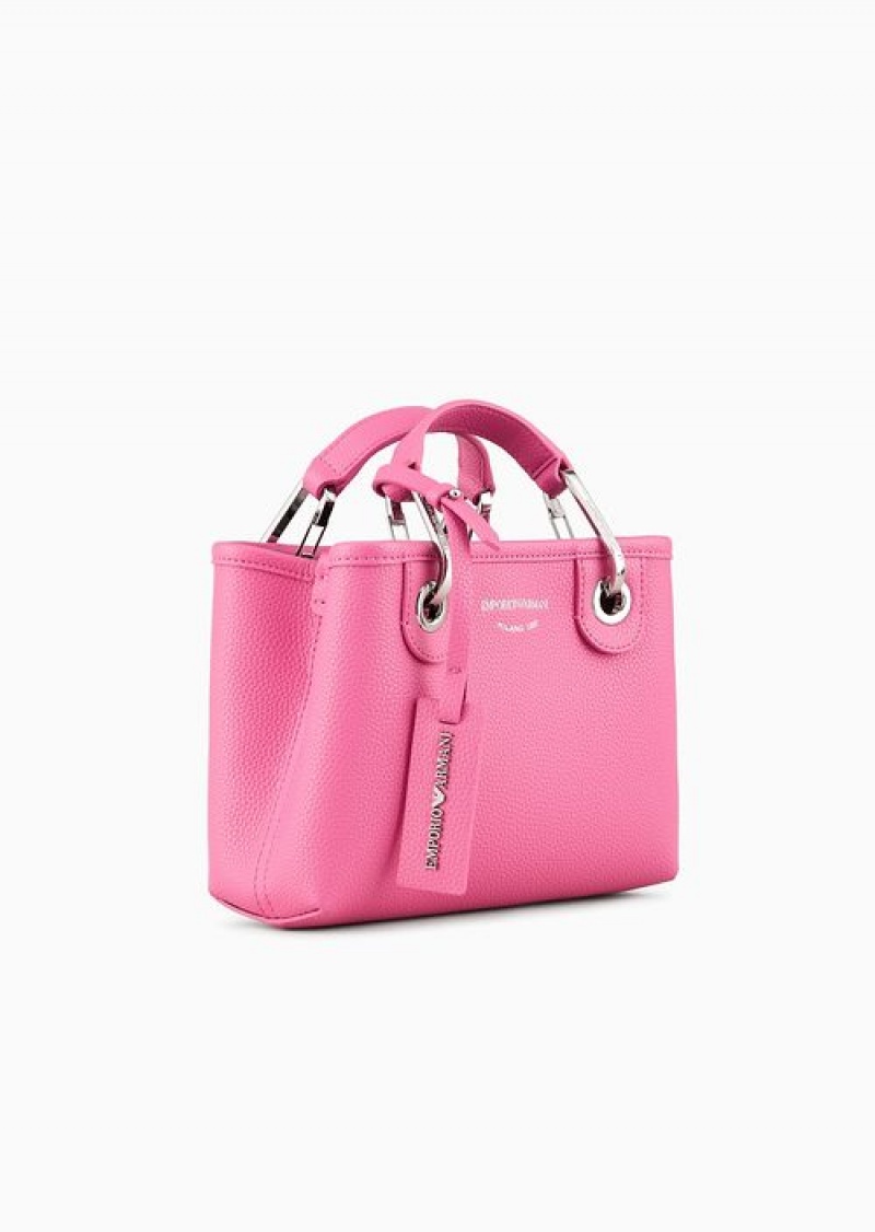 Fuchsia Emporio Armani Deer-print Myea Mini Bag | EA-SN57283